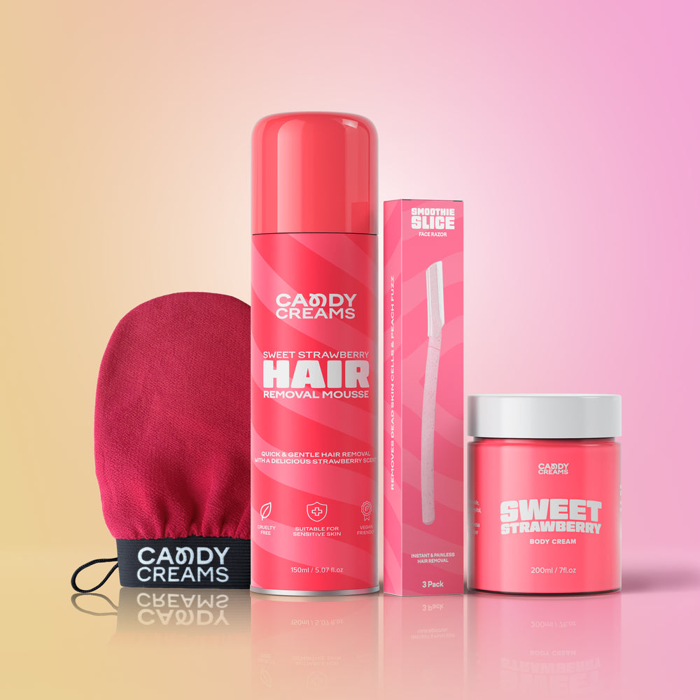 Sweet Strawberry Mousse + Cream + Mitt + Razor